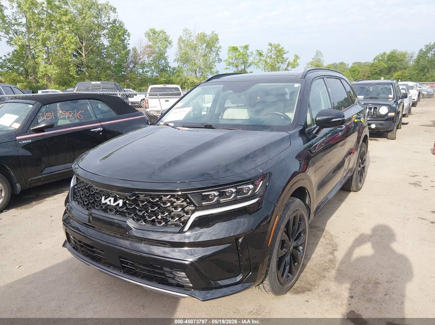 2022 Kia Sorento VIN 5XYRK4LF4NG143561 IAAI salvage auction — HAIL, Salvage (Ohio), sold $11,400 on 2026-07-07 (photo 2)