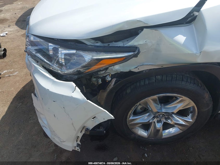 2018 Toyota Highlander VIN 5TDYZRFH6JS278863 IAAI salvage auction — LEFT SIDE, Clear (Oklahoma), sold $14,050 on 2026-07-15 (photo 6)