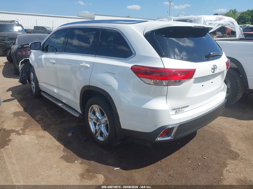 2018 Toyota Highlander VIN 5TDYZRFH6JS278863 IAAI salvage auction — LEFT SIDE, Clear (Oklahoma), sold $14,050 on 2026-07-15 (photo 3)