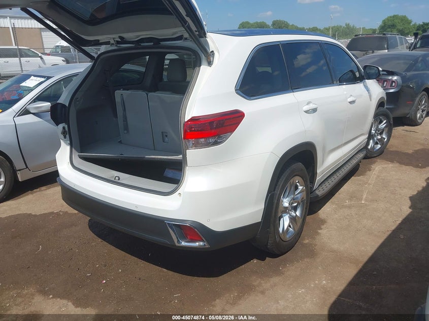 2018 Toyota Highlander VIN 5TDYZRFH6JS278863 IAAI salvage auction — LEFT SIDE, Clear (Oklahoma), sold $14,050 on 2026-07-15 (photo 4)