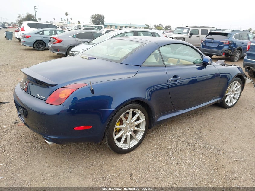 2002 Lexus Sc VIN JTHFN48Y720012869 IAAI salvage auction — FRONT END, Salvage (California), sold $475 on 2026-07-20 (photo 4)