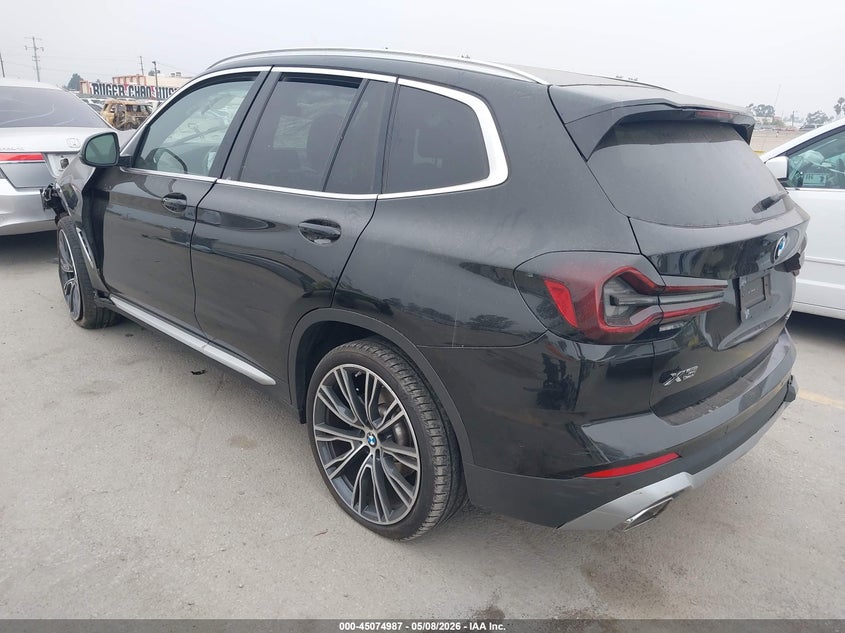 2024 BMW X3 VIN 5UX43DP09R9W02022 IAAI salvage auction — ROLLOVER, Salvage (California), sold $4,400 on 2026-07-15 (photo 3)