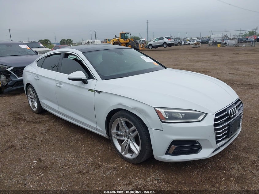 2019 Audi A5 VIN WAUANCF59KA017822 IAAI salvage auction — LEFT SIDE, Salvage (Texas), sold $4,250 on 2026-07-07 (photo 6)