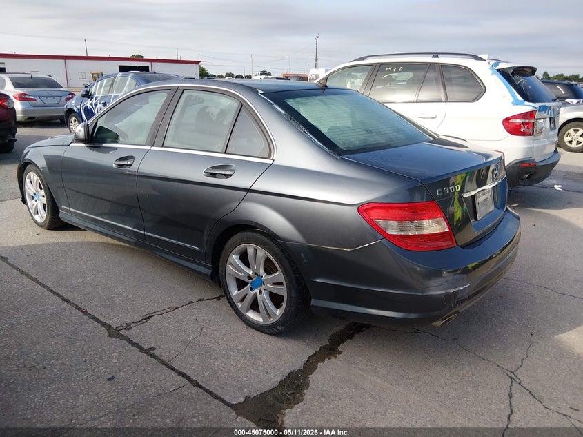 2009 Mercedes-benz C class VIN WDDGF54X89R053142 IAAI salvage auction — NORMAL WEAR, Original (Texas), sold $675 on 2026-08-03 (photo 3)