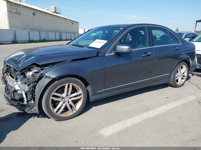 2014 Mercedes-benz C-klasse VIN WDDGF4HB4EG210244 IAAI salvage auction — FRONT END, Salvage (California), sold $525 on 2026-07-07 (photo 2)