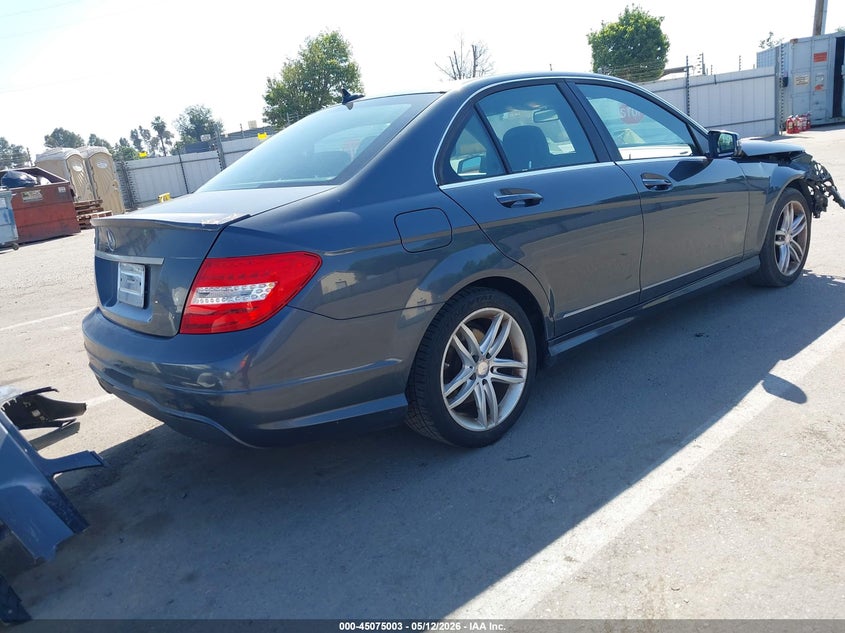 2014 Mercedes-benz C-klasse VIN WDDGF4HB4EG210244 IAAI salvage auction — FRONT END, Salvage (California), sold $525 on 2026-07-07 (photo 4)
