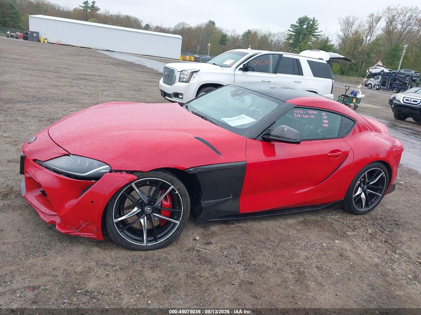 2020 Toyota Supra VIN WZ1DB4C03LW022964 IAAI salvage auction — LEFT FRONT, Salvage (Massachusetts), sold $21,800 on 2026-08-07 (photo 6)
