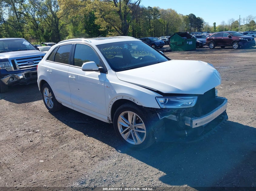 2018 Audi Q3 VIN WA1ECCFS2JR002623 IAAI salvage auction — FRONT END, Mv-907A (New York), sold $25 on 2026-07-28 (photo 1)