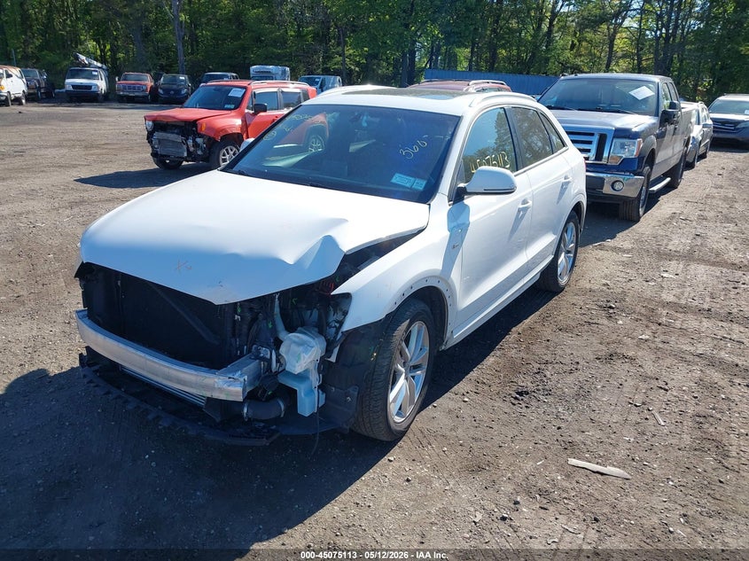 2018 Audi Q3 VIN WA1ECCFS2JR002623 IAAI salvage auction — FRONT END, Mv-907A (New York), sold $25 on 2026-07-28 (photo 2)