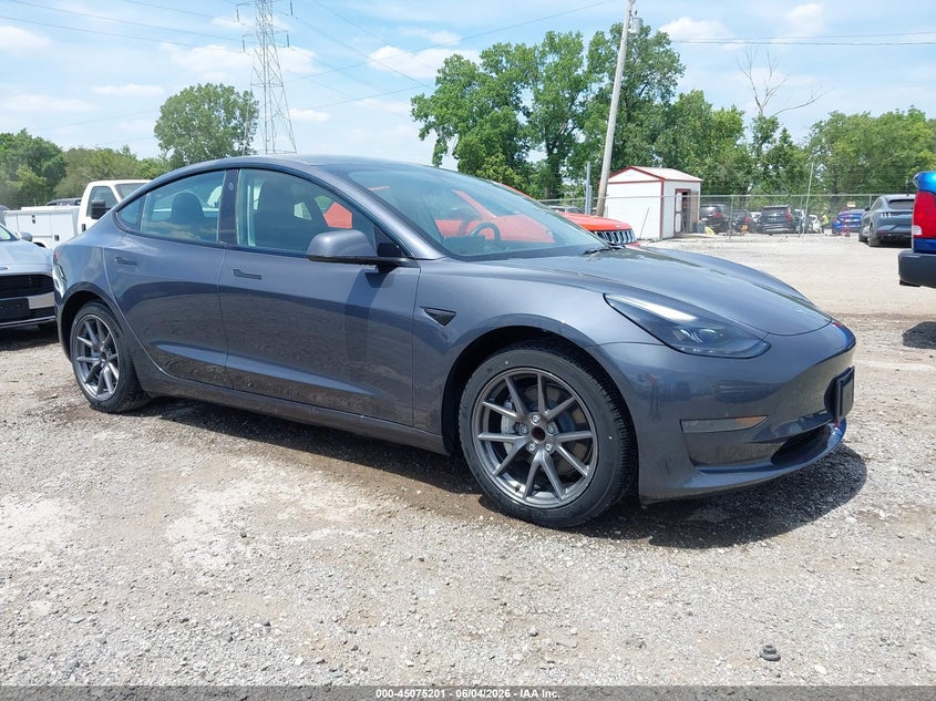 2023 Tesla Model 3 VIN 5YJ3E1EA7PF408934 IAAI salvage auction — NORMAL WEAR, Sf97 (Indiana), sold $25,250 on 2026-07-15 (photo 1)