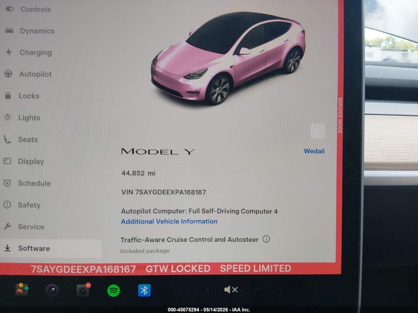 2023 Tesla Model y VIN 7SAYGDEEXPA168167 IAAI salvage auction — REAR END, Salvage (New Jersey), sold $9,200 on 2026-07-23 (photo 7)