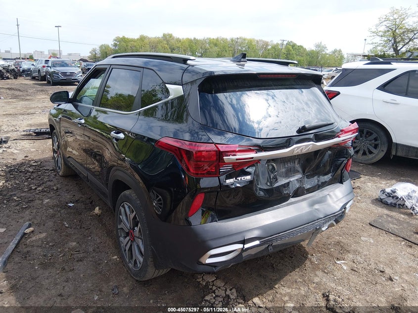 2023 Kia Seltos VIN KNDETCA26P7455029 IAAI salvage auction — FRONT & REAR, Salvage (Ohio), sold $4,400 on 2026-07-07 (photo 3)