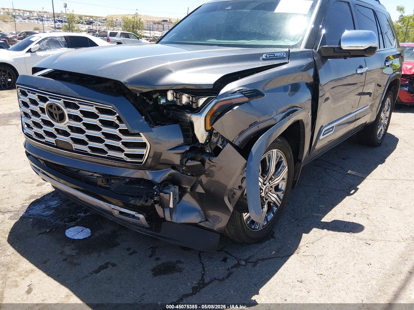 2023 Toyota Sequoia VIN 7SVAAABA5PX017896 IAAI salvage auction — LEFT FRONT, Salvage (New Mexico), sold $27,350 on 2026-08-03 (photo 6)