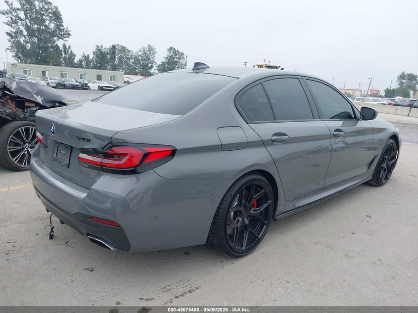 2021 BMW 5er VIN WBA53BJ04MWX21073 IAAI salvage auction — LEFT FRONT, Salvage (California), sold $22,500 on 2026-07-10 (photo 4)