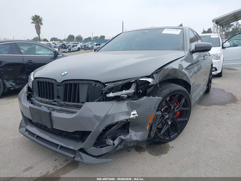 2021 BMW 5er VIN WBA53BJ04MWX21073 IAAI salvage auction — LEFT FRONT, Salvage (California), sold $22,500 on 2026-07-10 (photo 6)