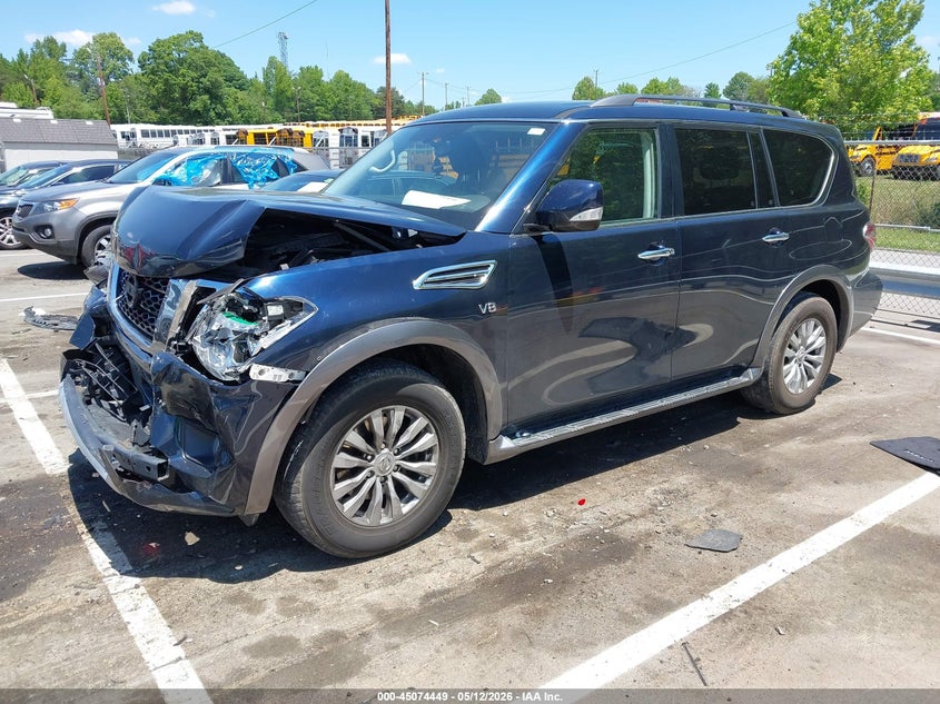 2018 Nissan Armada VIN JN8AY2ND0J9059085 IAAI salvage auction — FRONT END, Salvage (North Carolina), sold $2,900 on 2026-07-15 (photo 2)