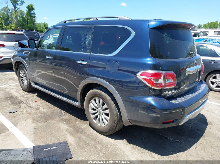 2018 Nissan Armada VIN JN8AY2ND0J9059085 IAAI salvage auction — FRONT END, Salvage (North Carolina), sold $2,900 on 2026-07-15 (photo 3)