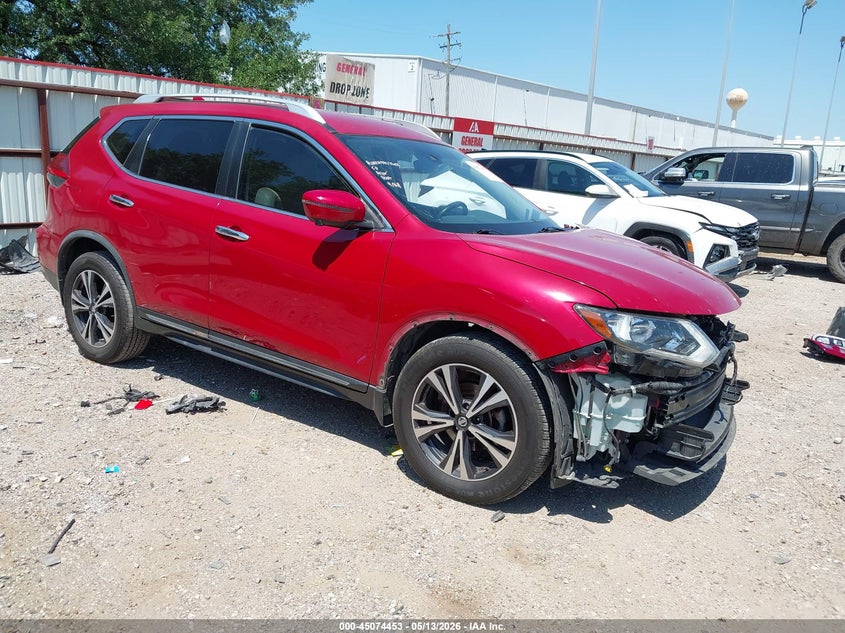 2017 Nissan Rogue VIN JN8AT2MT2HW401574 IAAI salvage auction — LEFT FRONT, Original (Texas), sold $1,925 on 2026-07-23 (photo 1)
