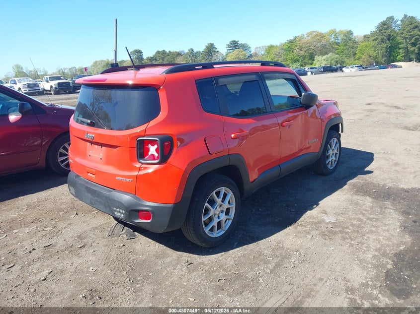 2019 Jeep Renegade VIN ZACNJBABXKPJ91631 IAAI salvage auction — FRONT END, Mv-907A (New York), sold $1,050 on 2026-07-07 (photo 4)
