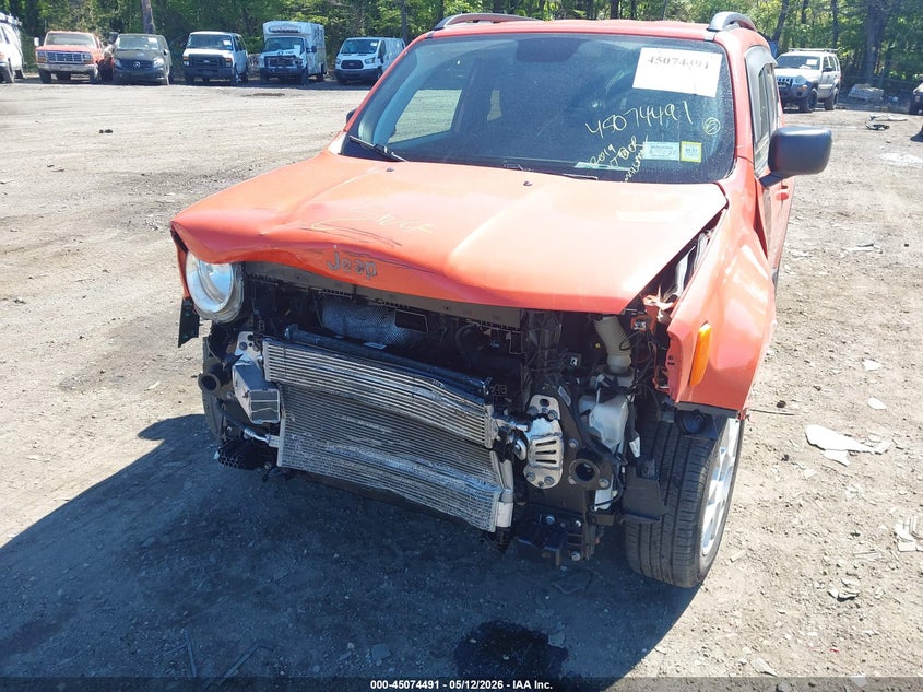 2019 Jeep Renegade VIN ZACNJBABXKPJ91631 IAAI salvage auction — FRONT END, Mv-907A (New York), sold $1,050 on 2026-07-07 (photo 6)