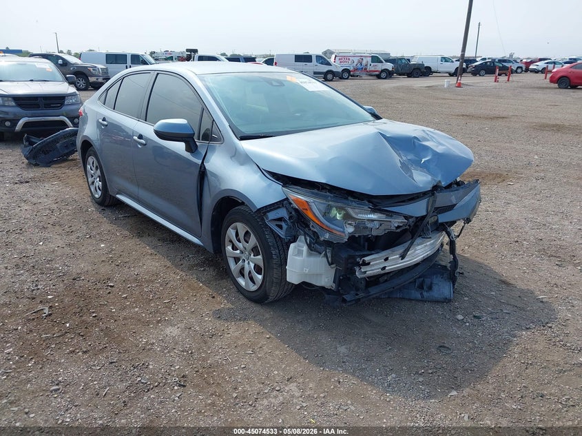 2020 Toyota Corolla VIN JTDEPRAEXLJ114960 IAAI salvage auction — FRONT END, Original (Texas), sold $3,575 on 2026-07-29 (photo 1)