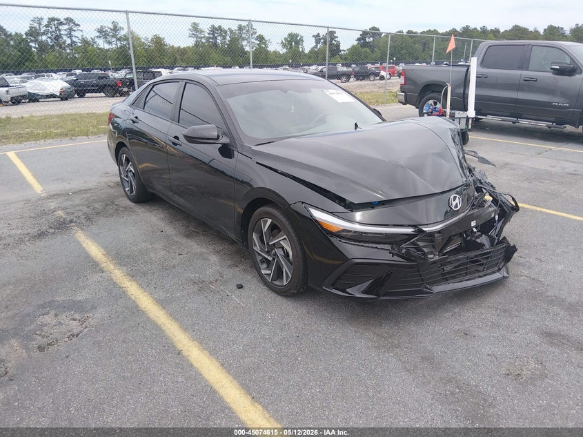 2025 Hyundai Elantra VIN KMHLM4DG0SU951189 IAAI salvage auction — LEFT FRONT, Salvage (South Carolina), sold $4,800 on 2026-07-08 (photo 1)