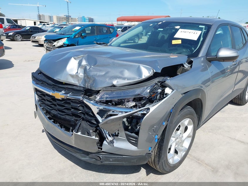 2025 Chevrolet Trax VIN KL77LFEP7SC023188 IAAI salvage auction — FRONT END, Original (Texas), sold $6,150 on 2026-07-13 (photo 6)