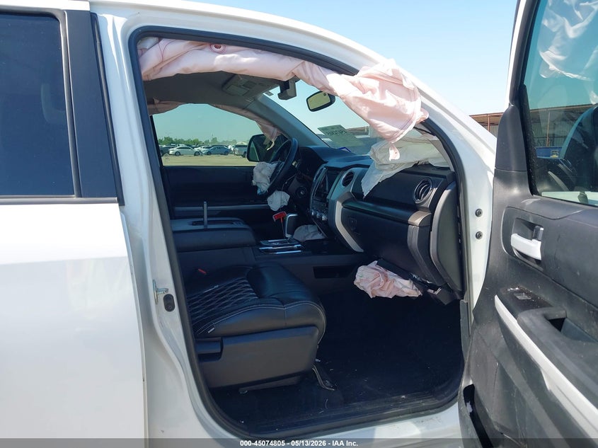 2018 Toyota Tundra VIN 5TFDW5F19JX691437 IAAI salvage auction — FRONT END, Original (Texas), sold $14,050 on 2026-07-08 (photo 5)