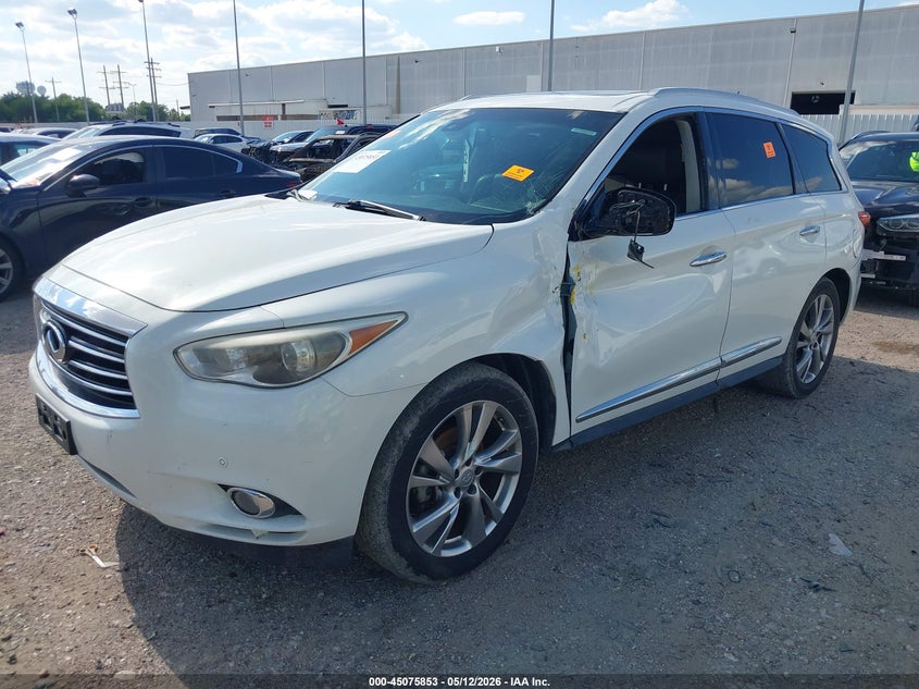 2013 Infiniti Jx VIN 5N1AL0MM7DC331179 IAAI salvage auction — LEFT SIDE, Original (Texas), sold $25 on 2026-07-09 (photo 2)