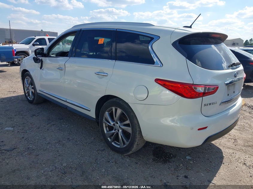 2013 Infiniti Jx VIN 5N1AL0MM7DC331179 IAAI salvage auction — LEFT SIDE, Original (Texas), sold $25 on 2026-07-09 (photo 3)