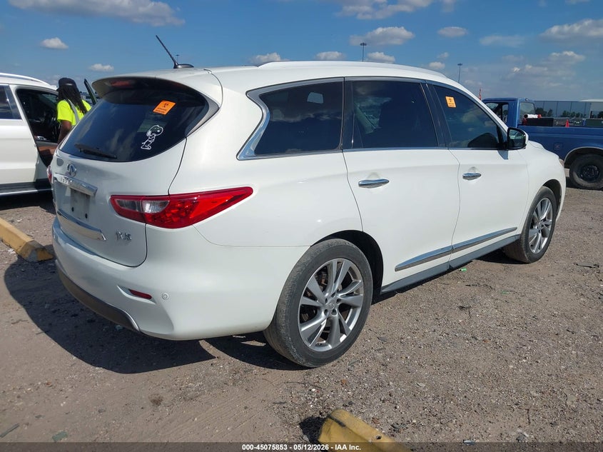 2013 Infiniti Jx VIN 5N1AL0MM7DC331179 IAAI salvage auction — LEFT SIDE, Original (Texas), sold $25 on 2026-07-09 (photo 4)