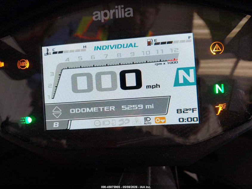 2025 Aprilia Rs VIN ZD4KSUG08SS003739 IAAI salvage auction — LEFT FRONT, Salvage (Texas), sold $3,650 on 2026-07-29 (photo 7)