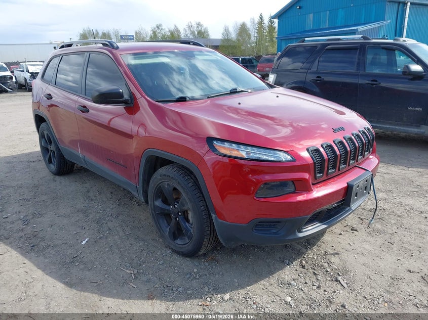 2017 Jeep Cherokee VIN 1C4PJMAS5HW521095 IAAI salvage auction — LEFT SIDE, Wait Title, sold $3,250 on 2026-07-30 (photo 1)