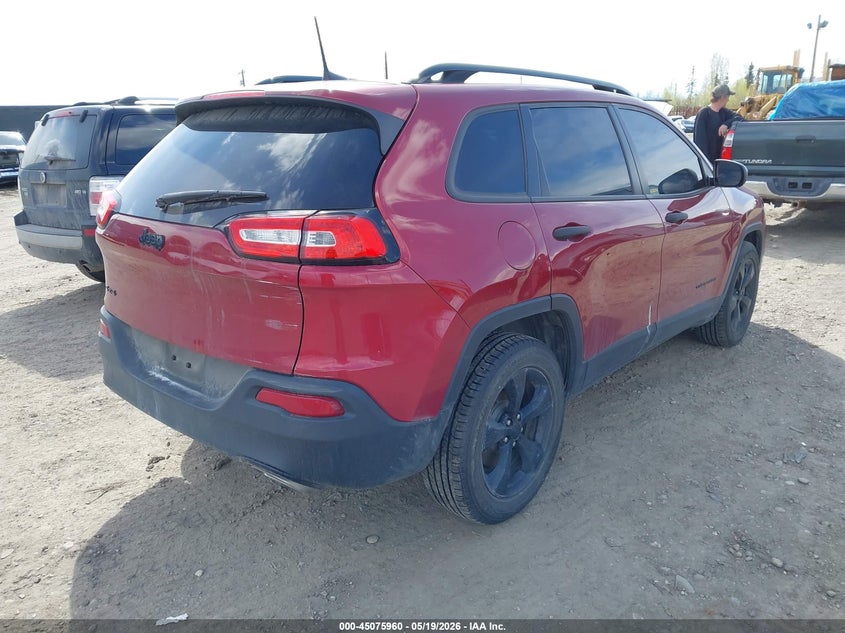 2017 Jeep Cherokee VIN 1C4PJMAS5HW521095 IAAI salvage auction — LEFT SIDE, Wait Title, sold $3,250 on 2026-07-30 (photo 4)