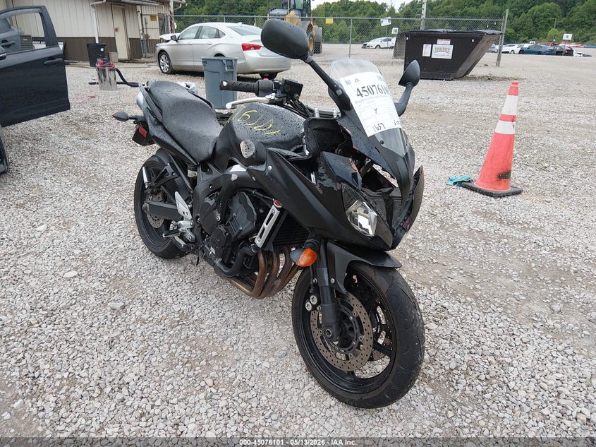 2007 Yamaha Fz6 VIN JYARJ13E07A002848 IAAI salvage auction — FRONT END, Salvage (Kentucky), sold $225 on 2026-07-21 (photo 1)