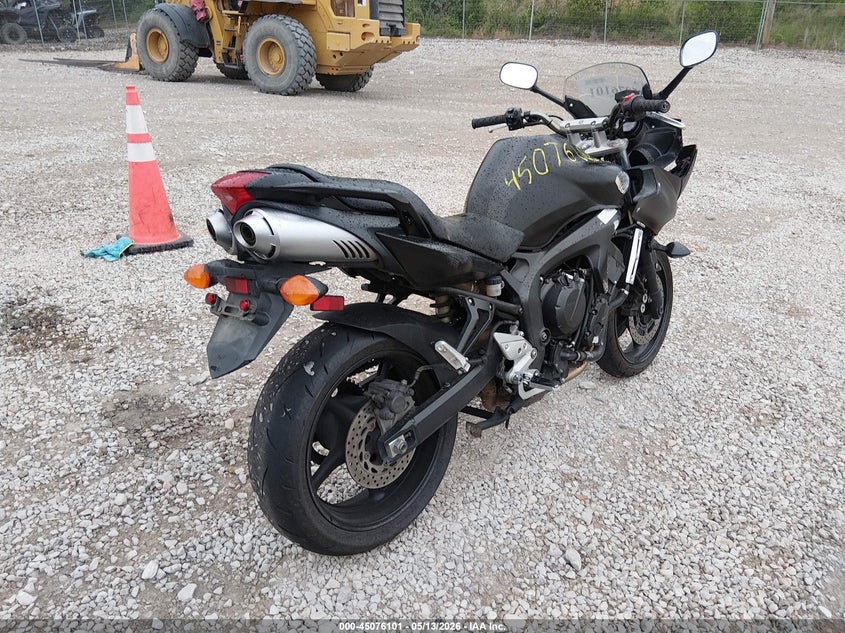 2007 Yamaha Fz6 VIN JYARJ13E07A002848 IAAI salvage auction — FRONT END, Salvage (Kentucky), sold $225 on 2026-07-21 (photo 4)