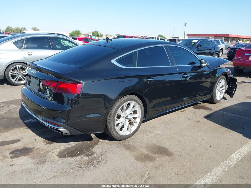 2021 Audi A5 VIN WAUABCF56MA038851 IAAI salvage auction — LEFT FRONT, Salvage (Arizona), sold $6,100 on 2026-07-28 (photo 4)