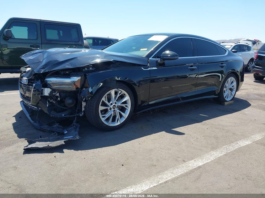 2021 Audi A5 VIN WAUABCF56MA038851 IAAI salvage auction — LEFT FRONT, Salvage (Arizona), sold $6,100 on 2026-07-28 (photo 2)