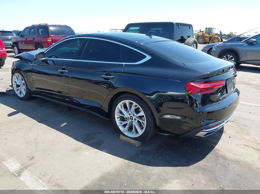 2021 Audi A5 VIN WAUABCF56MA038851 IAAI salvage auction — LEFT FRONT, Salvage (Arizona), sold $6,100 on 2026-07-28 (photo 3)