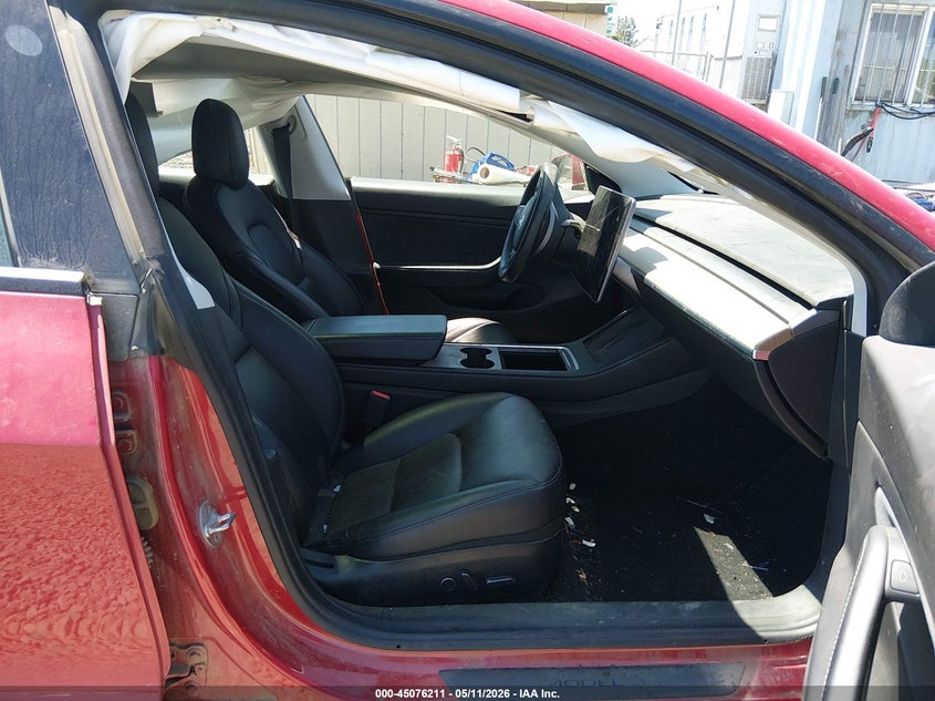 2021 Tesla Model 3 VIN 5YJ3E1EB4MF875443 IAAI salvage auction — RIGHT FRONT, Salvage (Oregon), sold $4,150 on 2026-07-30 (photo 5)