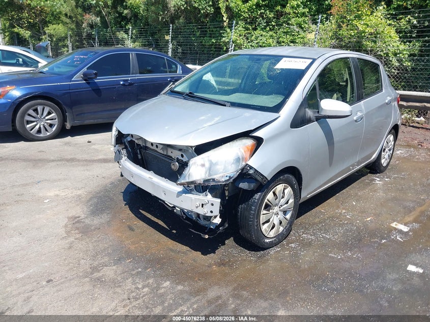2013 Toyota Yaris VIN JTDKTUD37DD549575 IAAI salvage auction — FRONT END, Salvage (North Carolina), sold $25 on 2026-07-30 (photo 2)