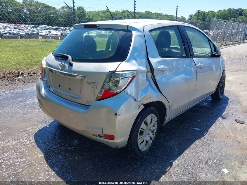 2013 Toyota Yaris VIN JTDKTUD37DD549575 IAAI salvage auction — FRONT END, Salvage (North Carolina), sold $25 on 2026-07-30 (photo 4)