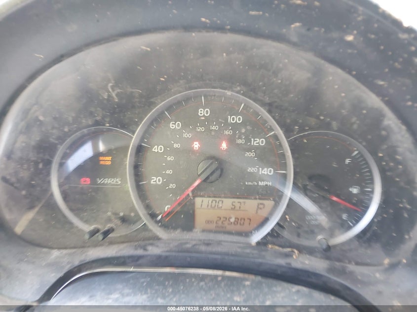 2013 Toyota Yaris VIN JTDKTUD37DD549575 IAAI salvage auction — FRONT END, Salvage (North Carolina), sold $25 on 2026-07-30 (photo 7)