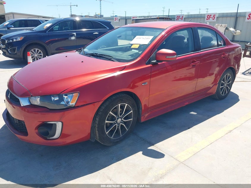 2017 Mitsubishi Lancer VIN JA32U2FU5HU004017 IAAI salvage auction — RIGHT SIDE, Original (Texas), sold $1,250 on 2026-07-06 (photo 2)