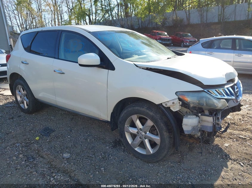 2009 Nissan Murano VIN JN8AZ18W59W140391 IAAI salvage auction — FRONT END, Salvage (Pennsylvania), sold $375 on 2026-07-07 (photo 1)