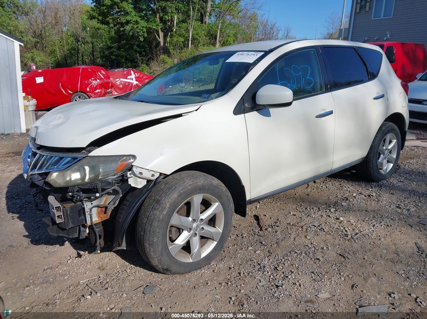 2009 Nissan Murano VIN JN8AZ18W59W140391 IAAI salvage auction — FRONT END, Salvage (Pennsylvania), sold $375 on 2026-07-07 (photo 2)