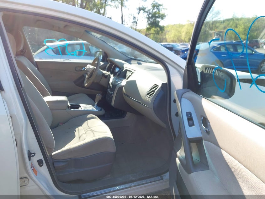 2009 Nissan Murano VIN JN8AZ18W59W140391 IAAI salvage auction — FRONT END, Salvage (Pennsylvania), sold $375 on 2026-07-07 (photo 5)
