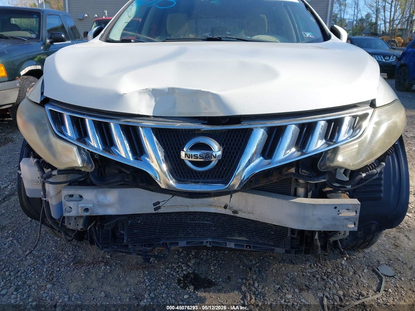 2009 Nissan Murano VIN JN8AZ18W59W140391 IAAI salvage auction — FRONT END, Salvage (Pennsylvania), sold $375 on 2026-07-07 (photo 6)