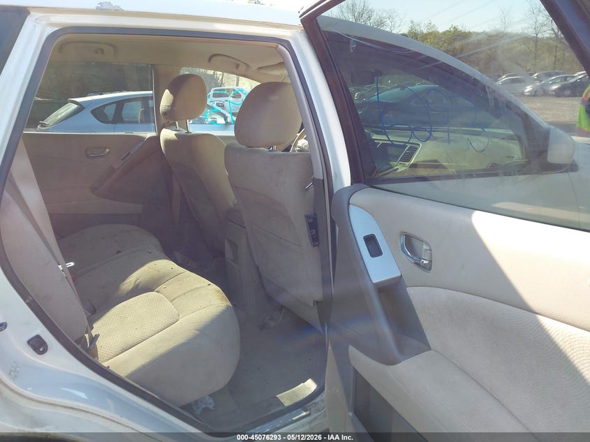 2009 Nissan Murano VIN JN8AZ18W59W140391 IAAI salvage auction — FRONT END, Salvage (Pennsylvania), sold $375 on 2026-07-07 (photo 8)