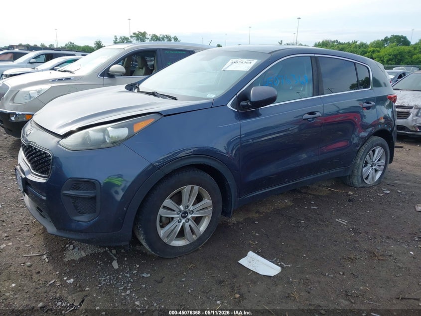 2017 Kia Sportage VIN KNDPM3AC2H7272243 IAAI salvage auction — REAR END, Salvage (Tennessee), sold $3,500 on 2026-07-30 (photo 2)